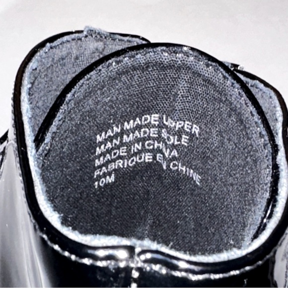 YRU Aura strapped ankle boots - BLACKOUT patent buckle booties - size 10 NWT - Picture 7 of 10